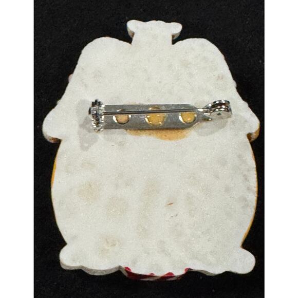 Vintage-Style Gingerbread House Pin Brooch Festive Christmas Holiday CP141 - Picture 3 of 3